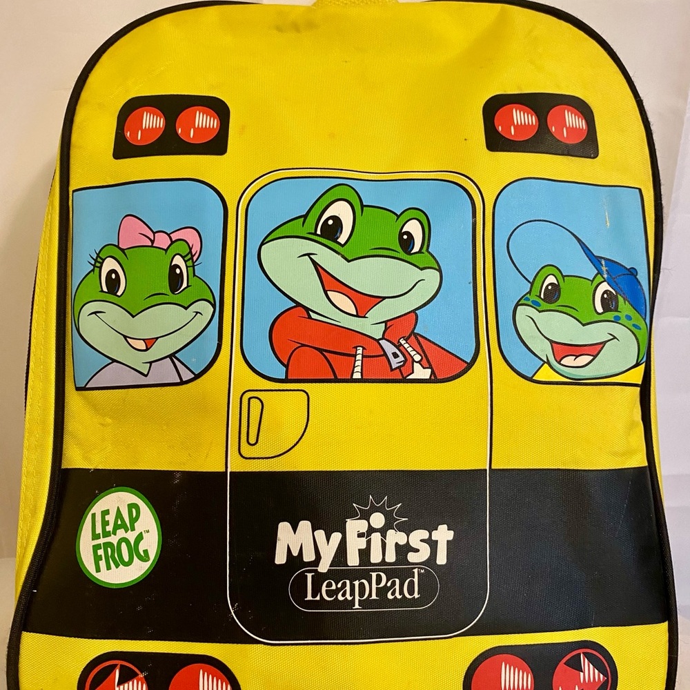 Yellow & Black LeapFrog Bag, Cheerful Design; great for beginning kindergartner.